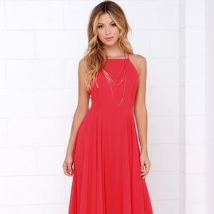 Lulu’s Mythical Kind of Love Red Maxi Dress